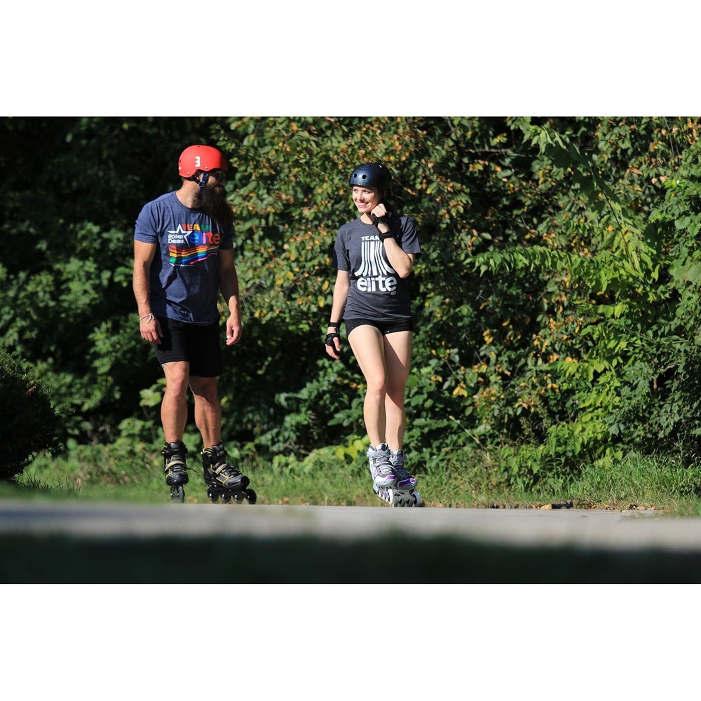 Roller Derby Aerio Q-60 Inline Skates Women's Size 8 White Grey Purple - Picture 11 of 12